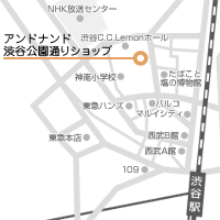 アンドナンド渋谷公園通りショップ地図