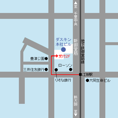 ダスキン本社地図