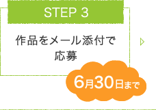 STEP.3 作品をメール添付で応募（6月30日まで）