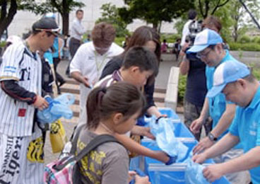 阪神甲子園球場 周辺美化活動