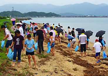 「糸島市ビーチクリーンアップ活動」 糸島市　志摩新町周辺