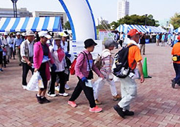 「北九州無法松ツーデーマーチ」 北九州市　勝山公園 ルート周辺